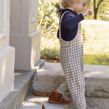 Hayden Overall - Tan Gingham