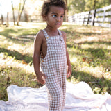 Hayden Overall - Tan Gingham