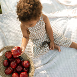 Hayden Overall - Tan Gingham