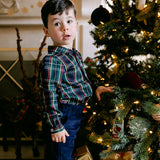 Nelson Button Down - Navy Tartan