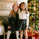 Winnie Skirt - Navy Tartan