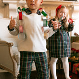 Bennett Pant - Navy Tartan