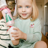London Dress - Sage Stripe