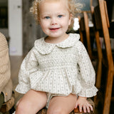 Gabrielle Smocked Bubble - Country Floral