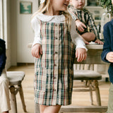 Kate Overall Dress - Fall Plaid