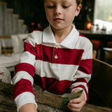 Reid Long Sleeve Polo - Rugby Stripe