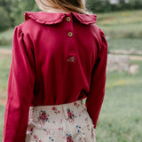 Laurel Long Sleeve Knit Tee - Raspberry