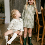 Goldie Dress - Green Gingham