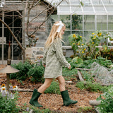 Goldie Dress - Green Gingham