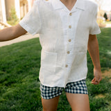 James Shorts - Navy Gingham