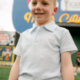 Archie Polo - French Blue Stripes
