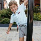 Archie Polo - French Blue Stripes