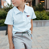 Archie Polo - French Blue Stripes