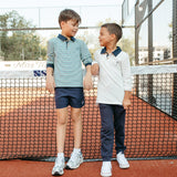 Rhodes Long Sleeve Polo - Golf Stripe