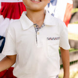 Archie Polo - Off White & Plaid