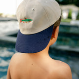 Hat - Khaki & Navy
