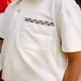 Archie Polo - Off White & Plaid