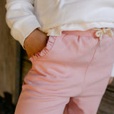 Madison Knit Jogger - Light Pink