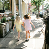 Lottie Dress - Pink & White Stripe