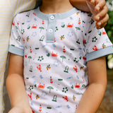 Frankie PJ Set - Coastal Waters