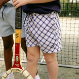 Harrison Sport Short - Navy Cross Plaid