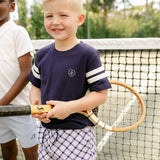 Harrison Sport Short - Navy Cross Plaid