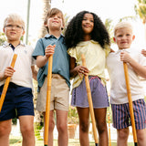 Harrison Sport Short - Blue Court Stripe