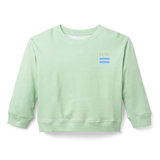 Lane Lightweight Pullover - Sage Stripe