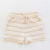 James Shorts - Tan Knit Stripes