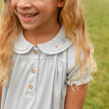 Libby Knit Dress - Light Blue Stripe