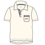 Archie Polo - Off White & Plaid