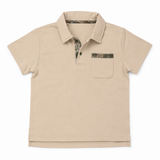 Archie Polo- Oak Dust / Forest Camo