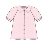 Pippa Dress - Soft Rose Stripe