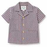 Rhodes Button Down Top - Americana Plaid