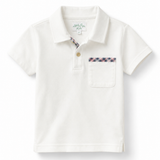 Archie Polo - Off White & Plaid