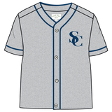 Jones Baseball Jersey - Heather Grey