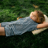 Frannie Short Set - Navy Gingham