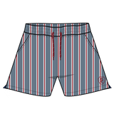 Harrison Sport Short - Blue Court Stripe