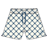 Harrison Sport Short - Navy Cross Plaid