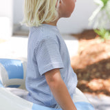 Short Sleeve Tee - Chambray Stripe
