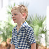 Graham Button Down - Navy Gingham
