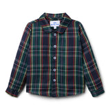 Nelson Button Down - Navy Tartan
