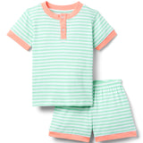 Frankie PJ Set - Mint Stripe