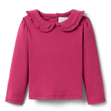 Laurel Long Sleeve Knit Tee - Raspberry