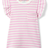Lottie Dress - Pink & White Stripe