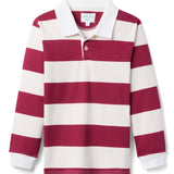 Reid Long Sleeve Polo - Rugby Stripe