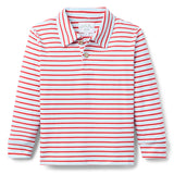 Reid Long Sleeve Polo - Valentine Stripe