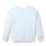 Lane Lightweight Pullover - Light Blue Stripe