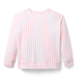 Lane Lightweight Pullover - Light Pink Stripe
