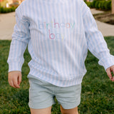 Lane Sweatshirt - Light Blue Stripe